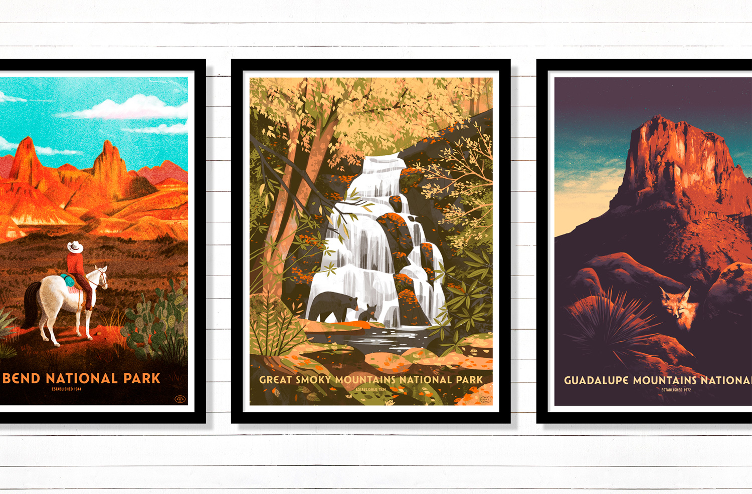 Fity-Nine Parks Print Series Wall